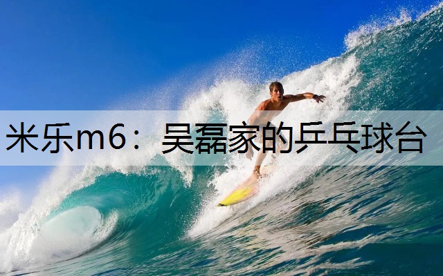 米乐m6：吴磊家的乒乓球台